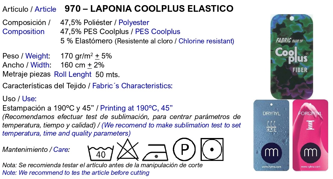 LAPONIA-COOLPLUS ELASTICO 970